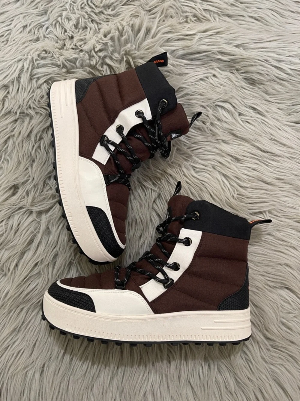 Swims Brown Black White Waterproof Boots
